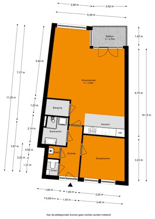 Floorplan - Tramstraat 72, 2225 CK Katwijk